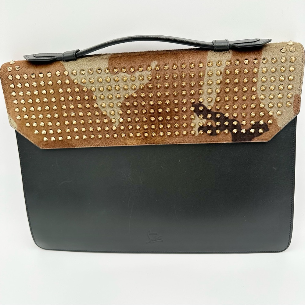 Rare Limited Edition Christian Louboutin Calf Hair Leather Bag